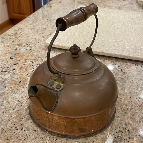 Revere Ware Vintage Copper Teakettle Rome NY USA - 81 Teapot Decorative Patina - Picture 3 of 16
